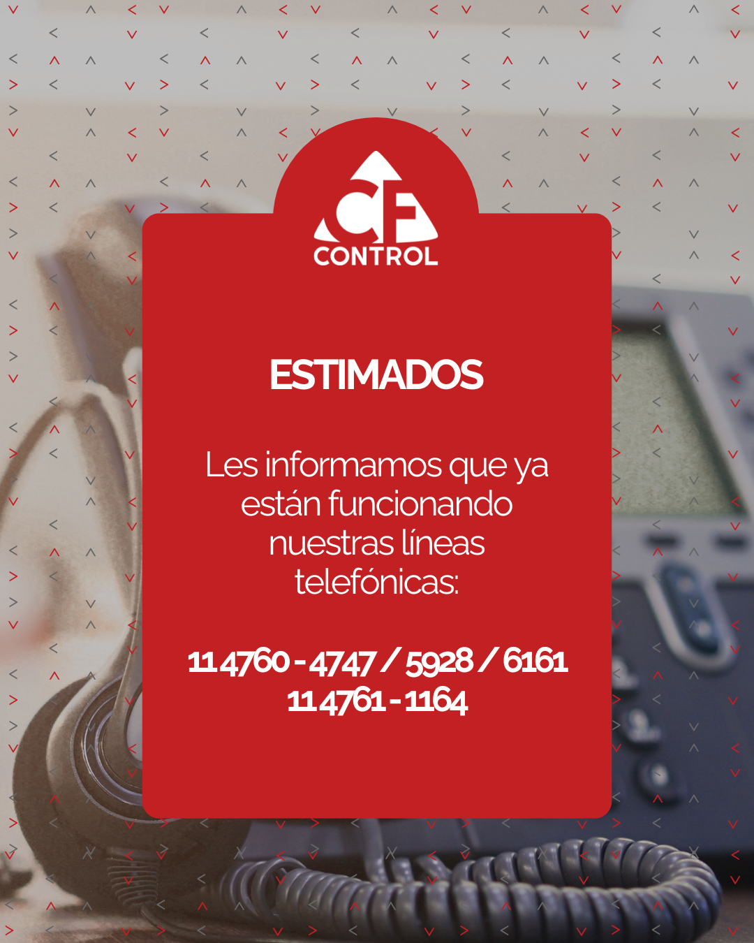 Alerta líneas telefónicas